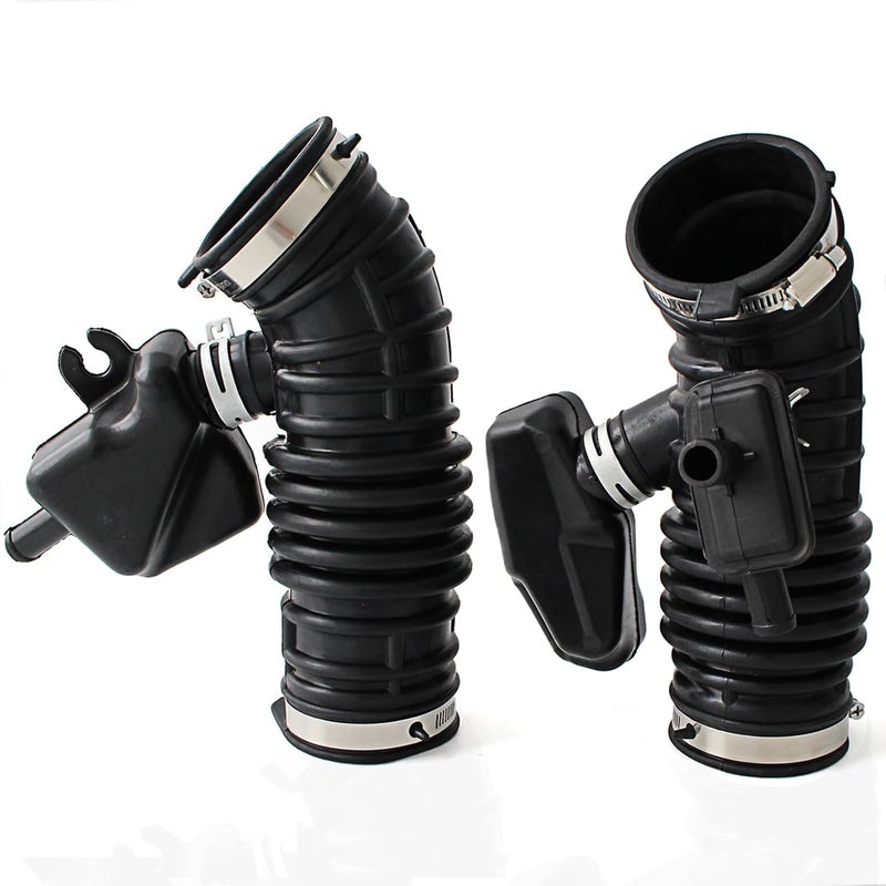 AUCERAMIC Engine Front Left & Right Side Air Cleaner Hose Fit for INFINITI FX35 Base Sport 2009-2012 3.5L 16576-1CB1A 16576-1CB0A Intake Boot Tube Outlet Duct - Image 1